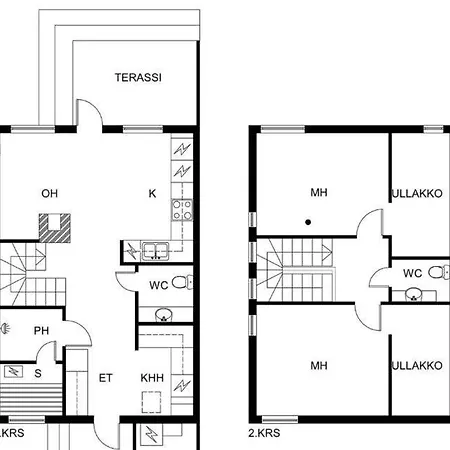 公寓 2 Bedroom House In Vantaa, 15 Min From Airport, Sauna 万塔